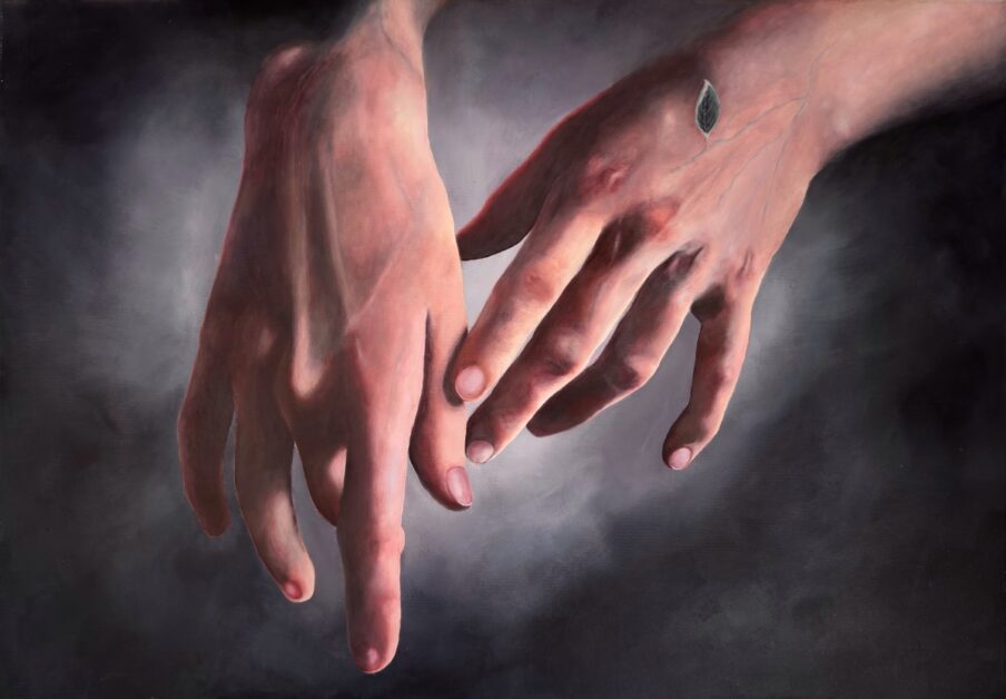 obraz dłoni malarstwo